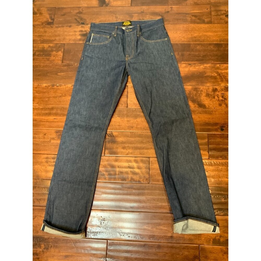 Brave Star Selvage Blue Dark Wash Denim Mojave Western Cut Jeans, Size 34